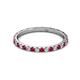 3 - Lara 2.00 mm Ruby and Diamond Eternity Band 