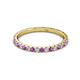 3 - Lara 2.00 mm Amethyst and Diamond Eternity Band 