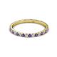 3 - Lara 2.00 mm Iolite and Diamond Eternity Band 