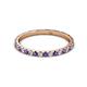 3 - Lara 2.00 mm Iolite and Diamond Eternity Band 