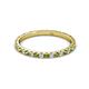 3 - Lara 2.00 mm Peridot and Diamond Eternity Band 