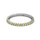 3 - Lara 2.00 mm Yellow and White Diamond Eternity Band 