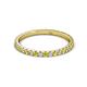 3 - Lara 2.00 mm Yellow and White Diamond Eternity Band 