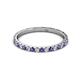 3 - Lara 2.00 mm Iolite and Diamond Eternity Band 