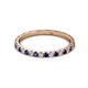 3 - Lara 2.00 mm Blue Sapphire and Diamond Eternity Band 