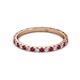 3 - Lara 2.00 mm Ruby and Diamond Eternity Band 