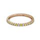 3 - Lara 2.00 mm Yellow Sapphire and Diamond Eternity Band 