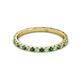 3 - Lara 2.00 mm Green Garnet and Diamond Eternity Band 