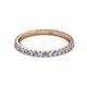 3 - Lara 2.00 mm Tanzanite and Diamond Eternity Band 