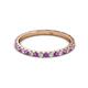 3 - Lara 2.00 mm Amethyst and Diamond Eternity Band 