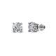 1 - Alina Round Diamond 0.50 ctw (SI2/HI) Four Prongs Solitaire Stud Earrings 