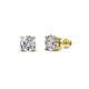 1 - Alina Round Diamond 0.50 ctw (SI2/HI) Four Prongs Solitaire Stud Earrings 