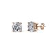 1 - Alina Round Diamond (3.80 mm) Solitaire Stud Earrings 