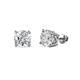 1 - Alina Round Diamond 1 1/2 ctw (SI2/HI) Four Prongs Solitaire Stud Earrings 