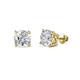 1 - Alina Round Diamond 1 1/2 ctw (SI2/HI) Four Prongs Solitaire Stud Earrings 