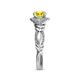 6 - Kalila Signature Yellow and White Diamond Engagement Ring 