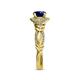 6 - Kalila Signature Blue Sapphire and Diamond Engagement Ring 