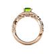5 - Kalila Signature Peridot and Diamond Engagement Ring 