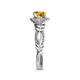 6 - Kalila Signature Citrine and Diamond Engagement Ring 