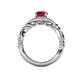 5 - Kalila Signature Ruby and Diamond Engagement Ring 