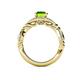 5 - Kalila Signature Peridot and Diamond Engagement Ring 