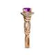 6 - Kalila Signature Amethyst and Diamond Engagement Ring 