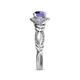6 - Kalila Signature Iolite and Diamond Engagement Ring 