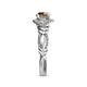 6 - Kalila Signature Smoky Quartz and Diamond Engagement Ring 