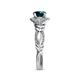 6 - Kalila Signature London Blue Topaz and Diamond Engagement Ring 
