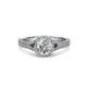 3 - Levana Signature Lab Grown and Mined Diamond Halo Engagement Ring 