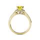 5 - Levana Signature Yellow and White Diamond Halo Engagement Ring 