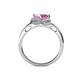 5 - Anneka Signature Pink Sapphire and Diamond Halo Engagement Ring 