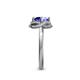 6 - Anneka Signature Tanzanite and Diamond Halo Engagement Ring 