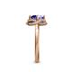6 - Anneka Signature Tanzanite and Diamond Halo Engagement Ring 
