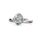 1 - Anneka Signature Diamond Halo Engagement Ring 