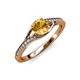 4 - Grianne Signature Citrine and Diamond Engagement Ring 