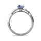 5 - Grianne Signature Tanzanite and Diamond Engagement Ring 