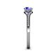 6 - Grianne Signature Tanzanite and Diamond Engagement Ring 
