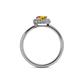 5 - Alaina Signature Citrine and Diamond Halo Engagement Ring 
