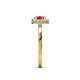 6 - Alaina Signature Pink Tourmaline and Diamond Halo Engagement Ring 