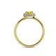 5 - Alaina Signature Yellow and White Diamond Halo Engagement Ring 