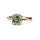 1 - Alaina Signature Lab Created Alexandrite and Diamond Halo Engagement Ring 