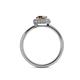 5 - Alaina Signature Smoky Quartz and Diamond Halo Engagement Ring 