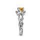6 - Fineena Signature Citrine and Diamond Engagement Ring 