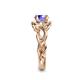 6 - Fineena Signature Tanzanite and Diamond Engagement Ring 