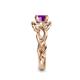 6 - Fineena Signature Amethyst and Diamond Engagement Ring 