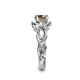 6 - Fineena Signature Smoky Quartz and Diamond Engagement Ring 
