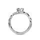 5 - Fineena Signature Round Diamond Engagement Ring 