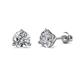 1 - Pema Natural Round Diamond Three Prongs Martini Solitaire Stud Earrings 