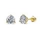 1 - Pema Natural Round Diamond Three Prongs Martini Solitaire Stud Earrings 